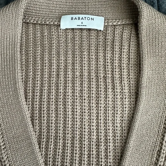 Babaton Women's Beige Cardigan Sweater - Size S - NWOT - Picture 2 of 4